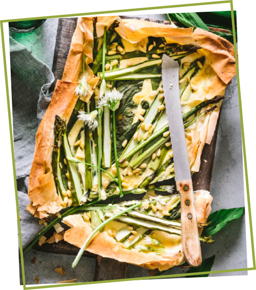 Spargel-Bärlauch-Tarte