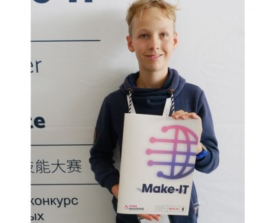 Jannik aus der 8. Klasse war einer der strahlenden Gewinner aus dem erfolgreichen Klax Team