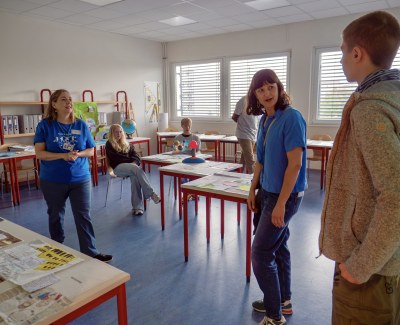 Führung durch die Räumlichkeiten der Schule